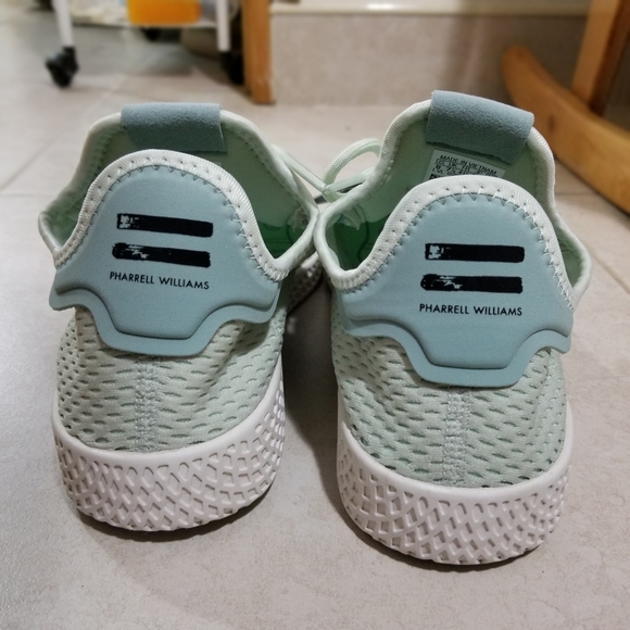 Adidas Pharrell Williams Tennis HU Green Womens 9 - Picture 9 of 10